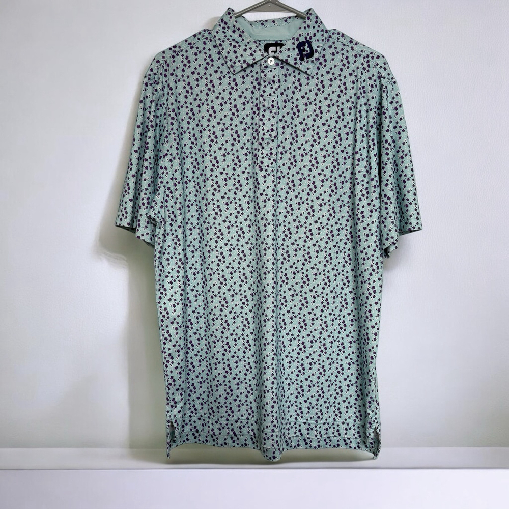 FootJoy Blue Polo Shirt with Premium Comfort